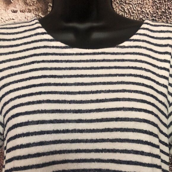 Pink Rose Striped T Shirt Dress Size Medium - Picture 3 of 7